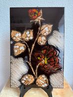 Vintage wandtegel wandbord Italiaans 30x20 cm, Ophalen of Verzenden