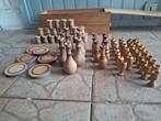 Vintage handgemaakte houten spel attributen uit Frankrijk, Antiek en Kunst, Antiek | Speelgoed, Ophalen of Verzenden