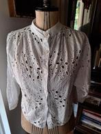 Vintage Korte opengewerkt blouse Sunshine 40, Verzenden, Zo goed als nieuw, Maat 38/40 (M), Wit