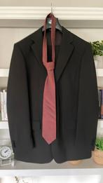 Kostuum, bruin met krijtstreep. Maat 52. Merk Farabella., Bruin, Ophalen of Verzenden, Zo goed als nieuw, Farabella