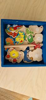 Vissenspel. Hengel en een magneet, Kinderen en Baby's, Speelgoed | Houten speelgoed, Ophalen of Verzenden, Gebruikt, Overige typen