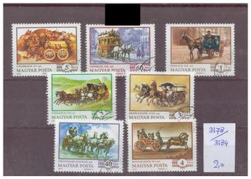 postzegels met paard en wagen's beschikbaar voor biedingen