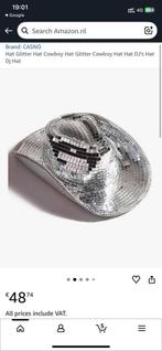 Disco hoed met echte glitters, Ophalen, Zo goed als nieuw, One size fits all