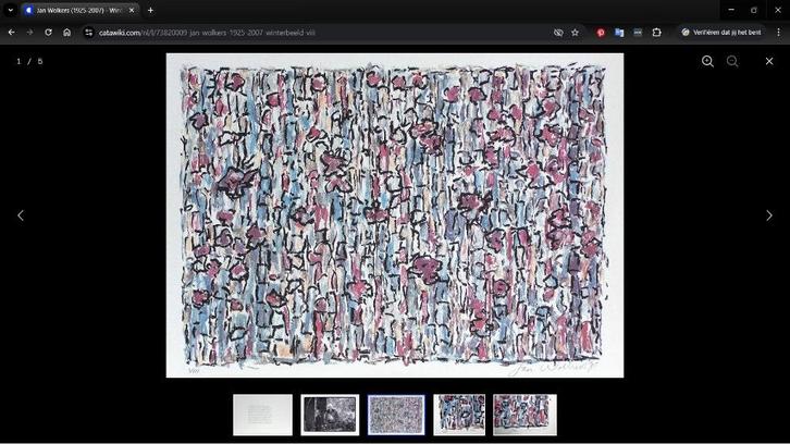 zeefdruk gedicht en foto Jan Wolkers, Antiek en Kunst, Kunst | Litho's en Zeefdrukken, Ophalen of Verzenden