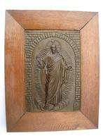 RELIGIE -PLAAT IN EIKEN LIJST, Antiek en Kunst, Verzenden