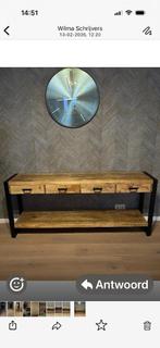 Sidetable, 100 tot 150 cm, Ophalen of Verzenden, Zo goed als nieuw, 25 tot 50 cm