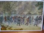 lotje 6 stuks vintage schoolprenten met kaders Nederland, Ophalen, Huis en Inrichting