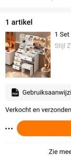 Make up tafel / kaptafel, Tickets en Kaartjes, Drie personen of meer, Cadeaubon