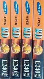4x VHS videoband leeg, nieuw in plastic, Alle leeftijden, Ophalen of Verzenden, Nieuw in verpakking