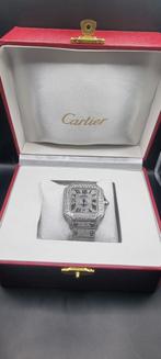 Cartier Santos Automatish Lab Diamant  - Scherp geprijsd!!!, Staal, Staal, Polshorloge, Nieuw