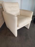 TWEE Lederen FAUTEUILS met Voetenbank - Touche ZGAN, Huis en Inrichting, Fauteuils, Ophalen of Verzenden, Zo goed als nieuw, 50 tot 75 cm