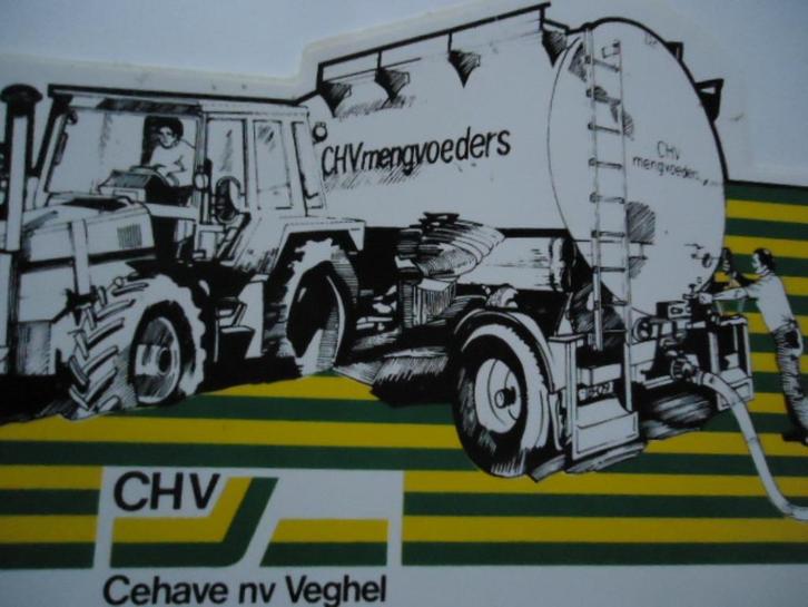 sticker oud CHV Veghel mengvoeders boer agri traktor retro, Verzamelen, Stickers, Zo goed als nieuw, Bedrijf of Vereniging, Verzenden