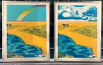 Nederland voor / na de regen bui, Antiek en Kunst, Kunst | Litho's en Zeefdrukken, Ophalen of Verzenden