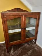 Oud theekastje, Huis en Inrichting, Ophalen, Gebruikt, Eikenhout, 50 tot 100 cm