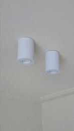 Witte opbouwspotjes (10 st), Huis en Inrichting, Lampen | Spots, Ophalen of Verzenden, Zo goed als nieuw, Metaal of Aluminium
