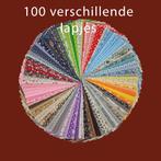 100 verschillende lapjes, Overige kleuren, Verzenden, Nieuw, Katoen
