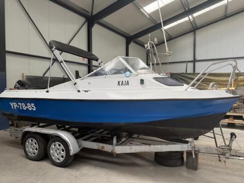 Shetland Shelty 535 toer - visboot, Watersport en Boten, Vis- en Consoleboten, Gebruikt, 10 tot 30 pk, 3 tot 6 meter, Benzine