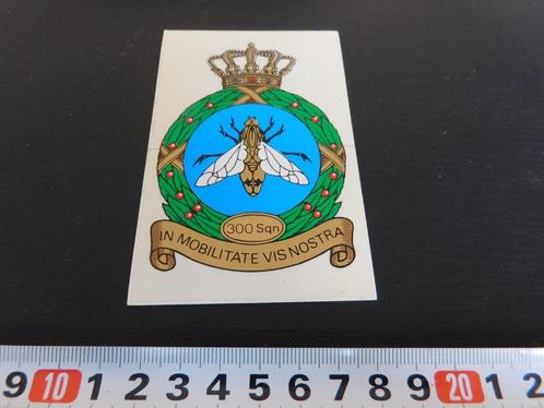 sticker leger luchtmacht embleem transparant 300 sqn vlieg, Verzamelen, Stickers, Zo goed als nieuw, Bedrijf of Vereniging, Ophalen