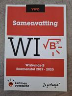 Samenvatting Wiskunde B VWO Examenstof 2019-2020, Examenoverzicht, Ophalen of Verzenden, Beta, WO
