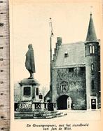 Den Haag 1934, Gevangenpoort  met standbeeld Johan de Witt, Verzamelen, Verzenden, Voor 1940, Gebruikt, Overige onderwerpen