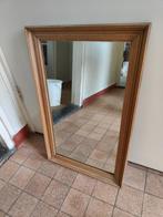 Oud grenen spiegel met mooie houten lijst, Huis en Inrichting, Verzenden, Rechthoekig, Minder dan 50 cm, Minder dan 100 cm