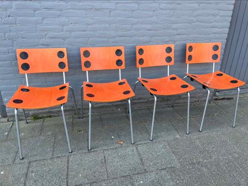Set 4 Vintage Annette Van Citters Bubbles Stapelbare Stoelen, Antiek en Kunst, Antiek | Meubels | Stoelen en Banken, Ophalen