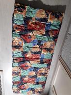Warme kleurrijke Polydaun slaapzak 210 x 80 cm., Caravans en Kamperen, Slaapzakken, Ophalen of Verzenden, Gebruikt