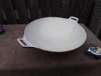 Wok pan  giet ijzer emaille zwaar, Ophalen of Verzenden, Gietijzer, Wok