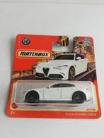 Matchbox. 2016 ALFA ROMEO GIULIA. WIT., Nieuw, Ophalen of Verzenden, Auto