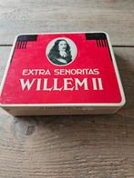 Willem 2 sigarenblikje, Verzamelen, Rookartikelen, Aanstekers en Luciferdoosjes, Ophalen of Verzenden, Gebruikt, Tabaksdoos of Verpakking