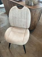 Magazijn leegverkoop set 6 eetstoelen microvezelstof metaal