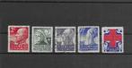Nederland 1927, NVPH 203 t/m 207, Gestempeld., Verzenden, T/m 1940, Gestempeld