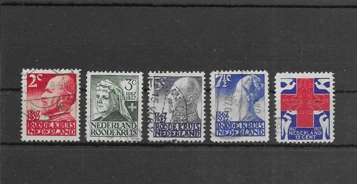 Nederland 1927, NVPH 203 t/m 207, Gestempeld., Postzegels en Munten, Postzegels | Nederland, Gestempeld, T/m 1940, Verzenden