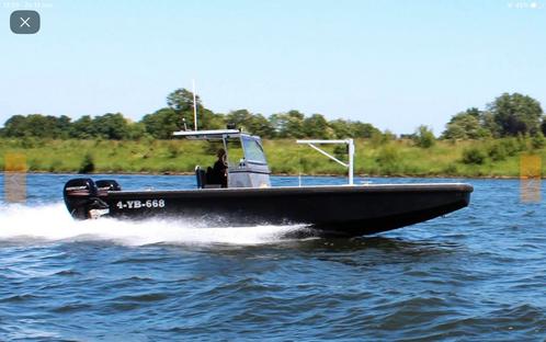Robuuste snelle aluminium Visboot / Werkboot, Watersport en Boten, Motorboten en Motorjachten, Gebruikt, Aluminium, 6 tot 9 meter