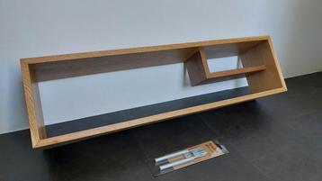 Wandschap - Plank - Schap - Kruidenrek - Eiken - Noten.  beschikbaar voor biedingen