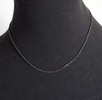 Zilveren donkergekleurde ketting 925 zilver 41cm lang, Ophalen of Verzenden, Zilver