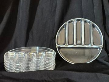 6vaks plexiglas lucite  borden 23.5 cm doorsnede beschikbaar voor biedingen