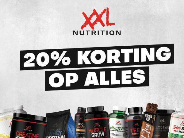 XXL Nutrition 20% kortingsvoucher, Tickets en Kaartjes, Kortingen en Cadeaubonnen, Eén persoon, Overige typen, Kortingsbon