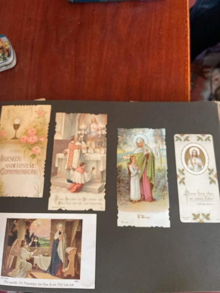 Oude Bidprentjes in Album - Zeldzaam!, Antiek en Kunst, Antiek | Religie, Ophalen of Verzenden