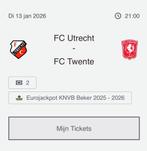 2x FC Utrecht - FC Twente tickets, Twee personen