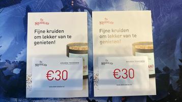 Kruidelier 2x ongebruikte tegoedbonnen beschikbaar voor biedingen