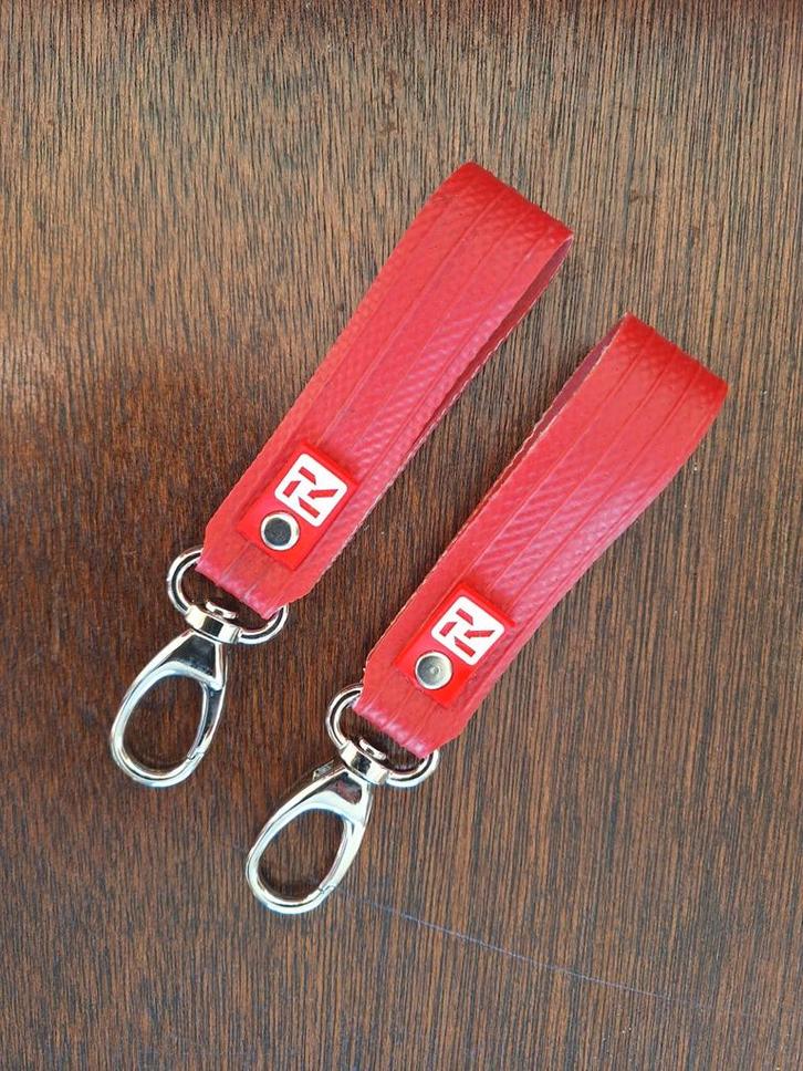 Sleutelhangers van brandweerslang Remade Industry, Verzamelen, Sleutelhangers, Zo goed als nieuw, Ophalen of Verzenden