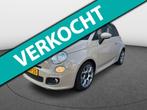 Fiat 500 0.9 TwinAir Turbo 500S CAPPUCCINO CLIMA SPORT, Auto's, Gebruikt, Bruin, Leder en Stof, 905 kg