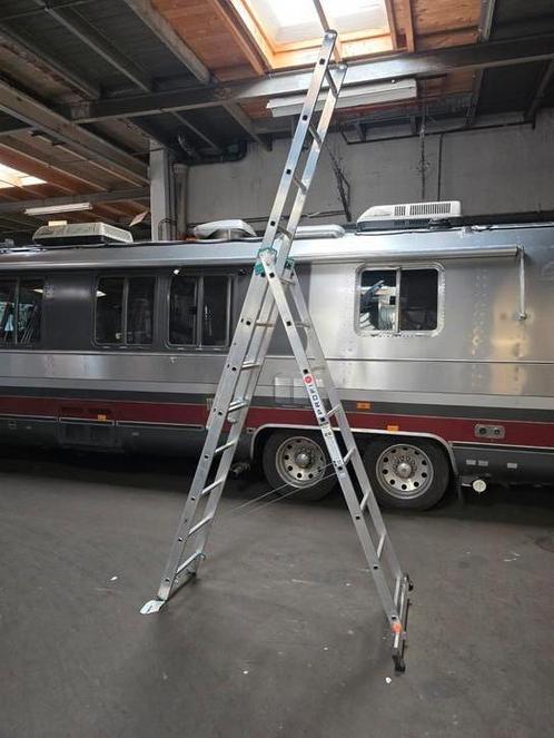 Reform Vouwladder 3x8 Treden – Professioneel - In nieuwstaat, Doe-het-zelf en Verbouw, Ladders en Trappen, Zo goed als nieuw, 4 meter of meer