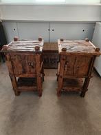 Mooie Nachtkastjes/Bijzetkastjes (set), Ophalen, Zo goed als nieuw, Hout