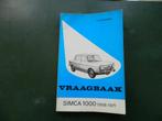 VRAAGBAAK SIMCA 1000, Auto diversen, Verzenden