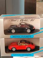 2x Porsche 911 993 Targa Black metallic en rood Minichamps, Hobby en Vrije tijd, Modelauto's | 1:43, Ophalen of Verzenden, Nieuw