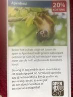 Apenheul Dierentuin Apeldoorn Voordeelbon, Tickets en Kaartjes, Drie personen of meer, Dierentuinbon
