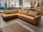 Nieuwe hoekbank Twenty Five leer microvezel cognac 290x215cm, Huis en Inrichting, Ophalen, ., Nieuw, .