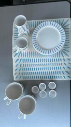 Mepal servies melamine wit blauw, Ophalen of Verzenden, Zo goed als nieuw